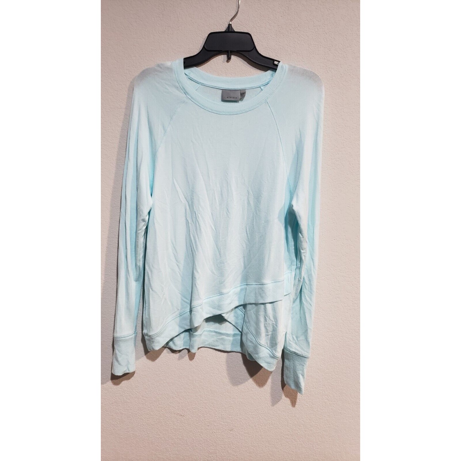 Athleta Mindset Sweatshirt Top Ethereal Blue Size Small